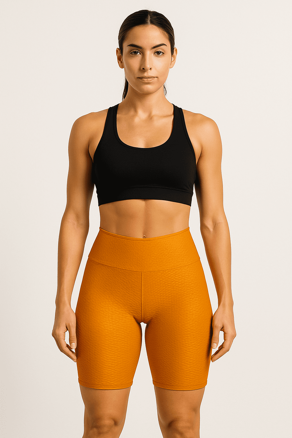 Bermuda Fitness JD Fitness textura Amarelo