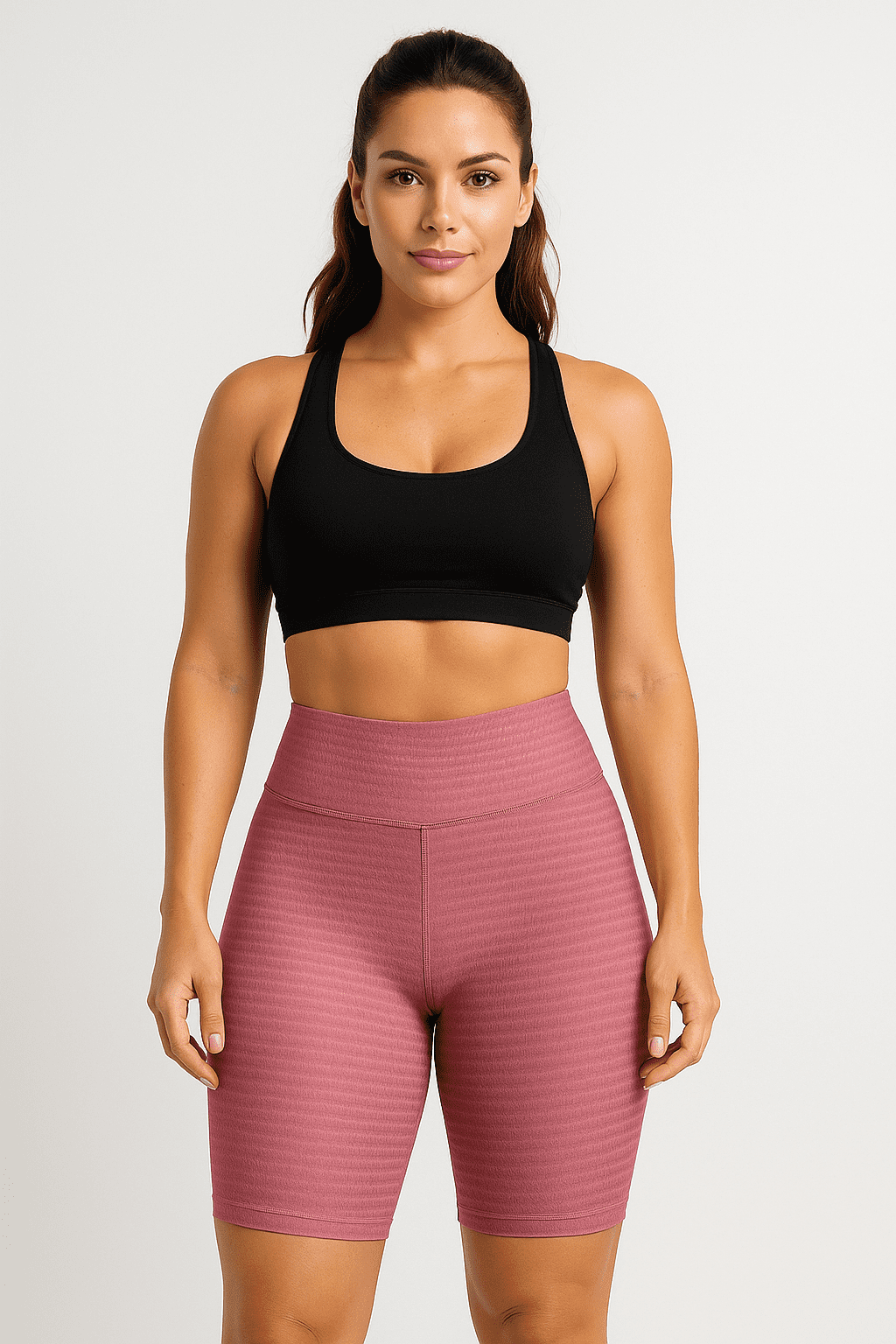 Bermuda Fitness JD Fitness Textura Rosa