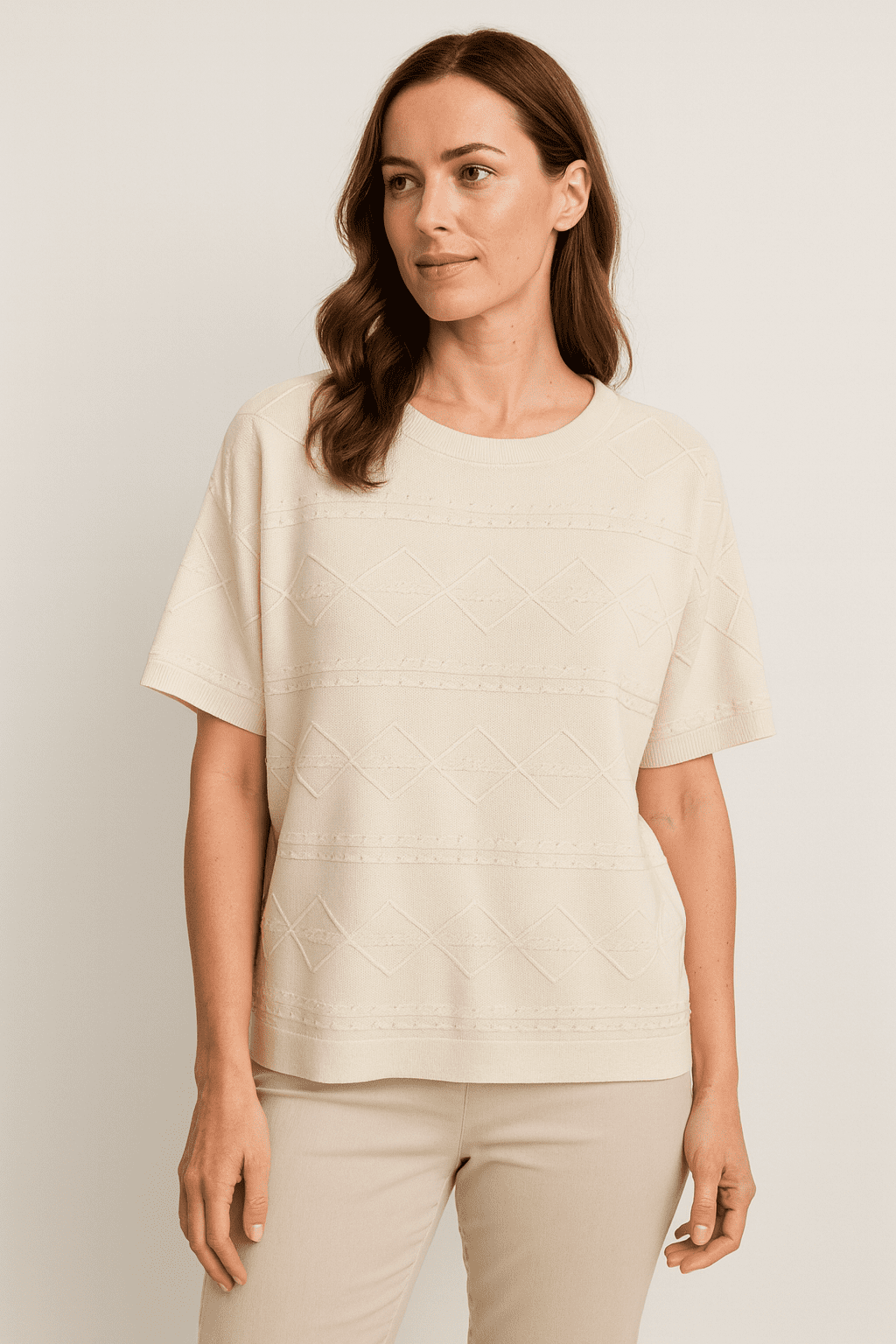 Blusa BZ Brand Com Detalhes Bege