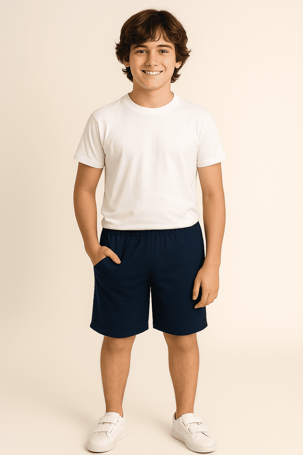 Bermuda Moletinho Azul