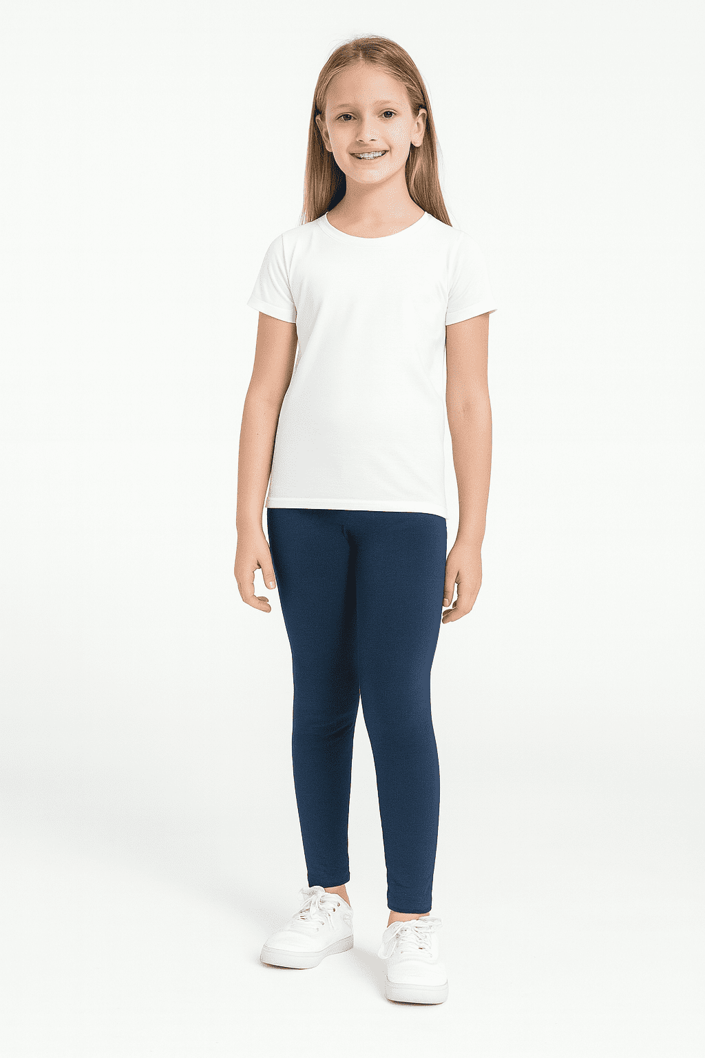 Calça Legging Cotton Azul