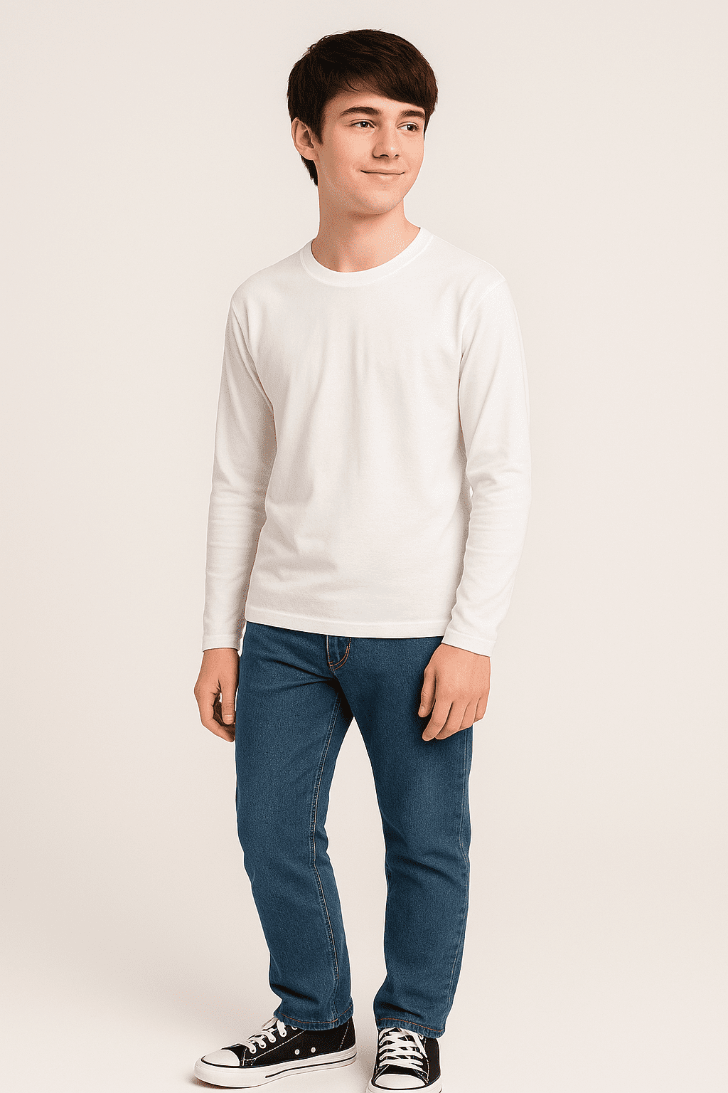 Camiseta Meia Malha Branca