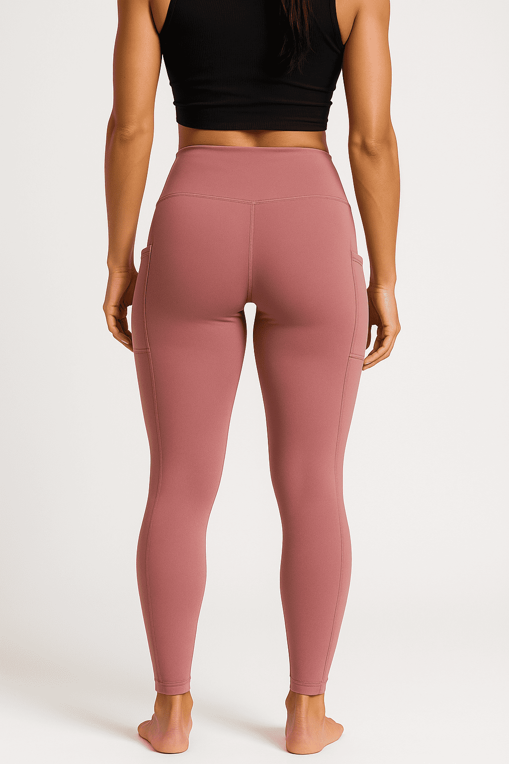 Calça Legging JD Fitness Com Bolso Rosa - Imagem 2