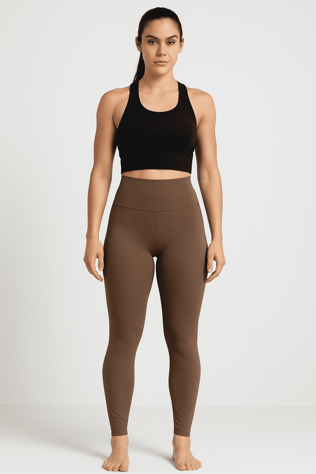 Calça Legging Fitness JD Fitness Marrom