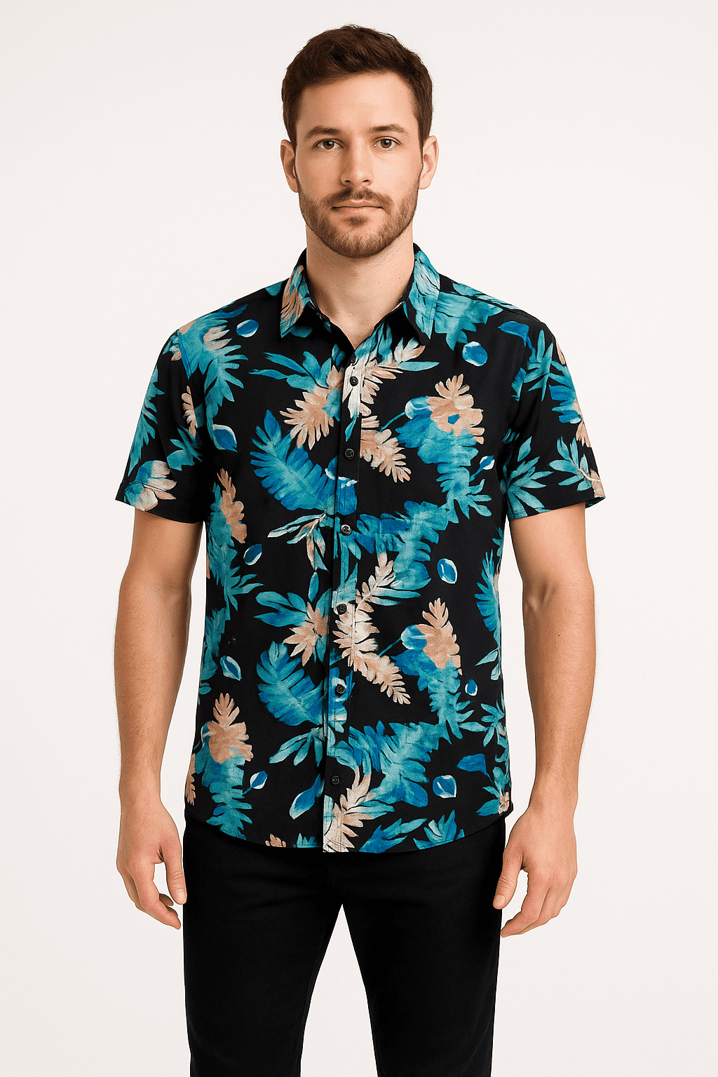 Camisa Manga Curta Wollp Floral