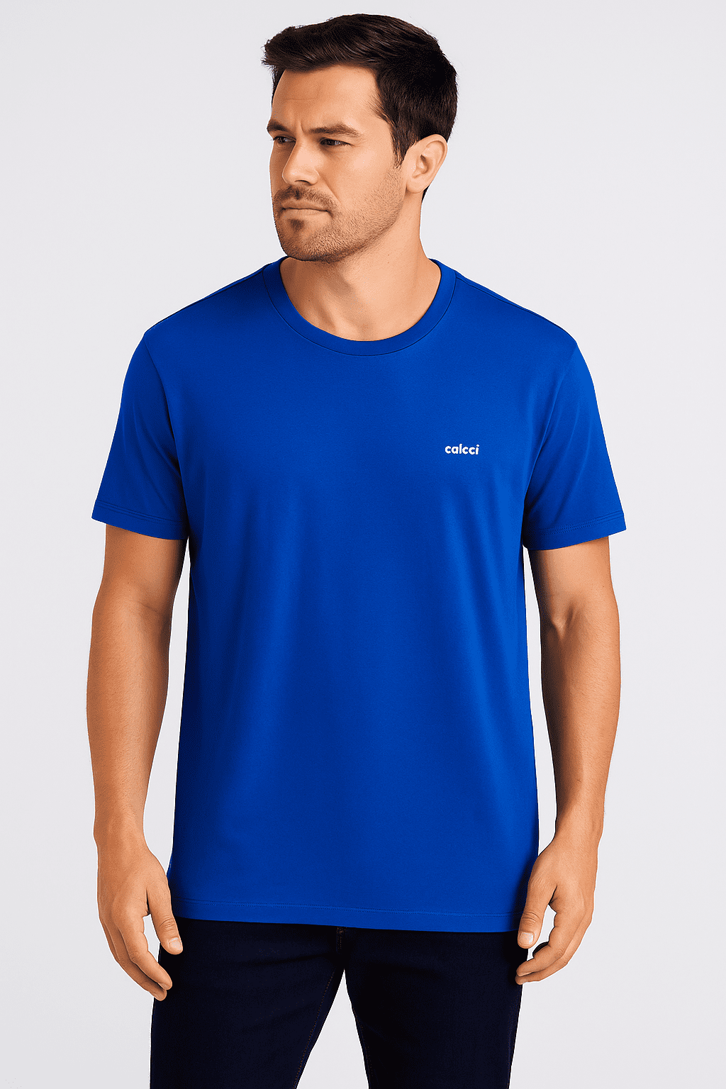 Camiseta Gola Lisa Colcci Azul