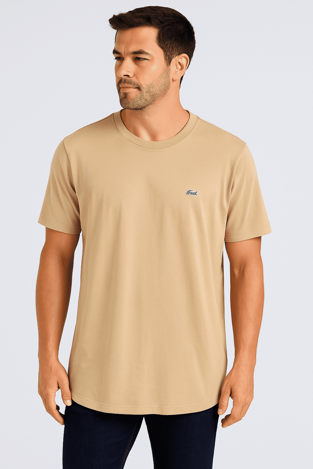 Camiseta Lacoste Gola Lisa Amarelo