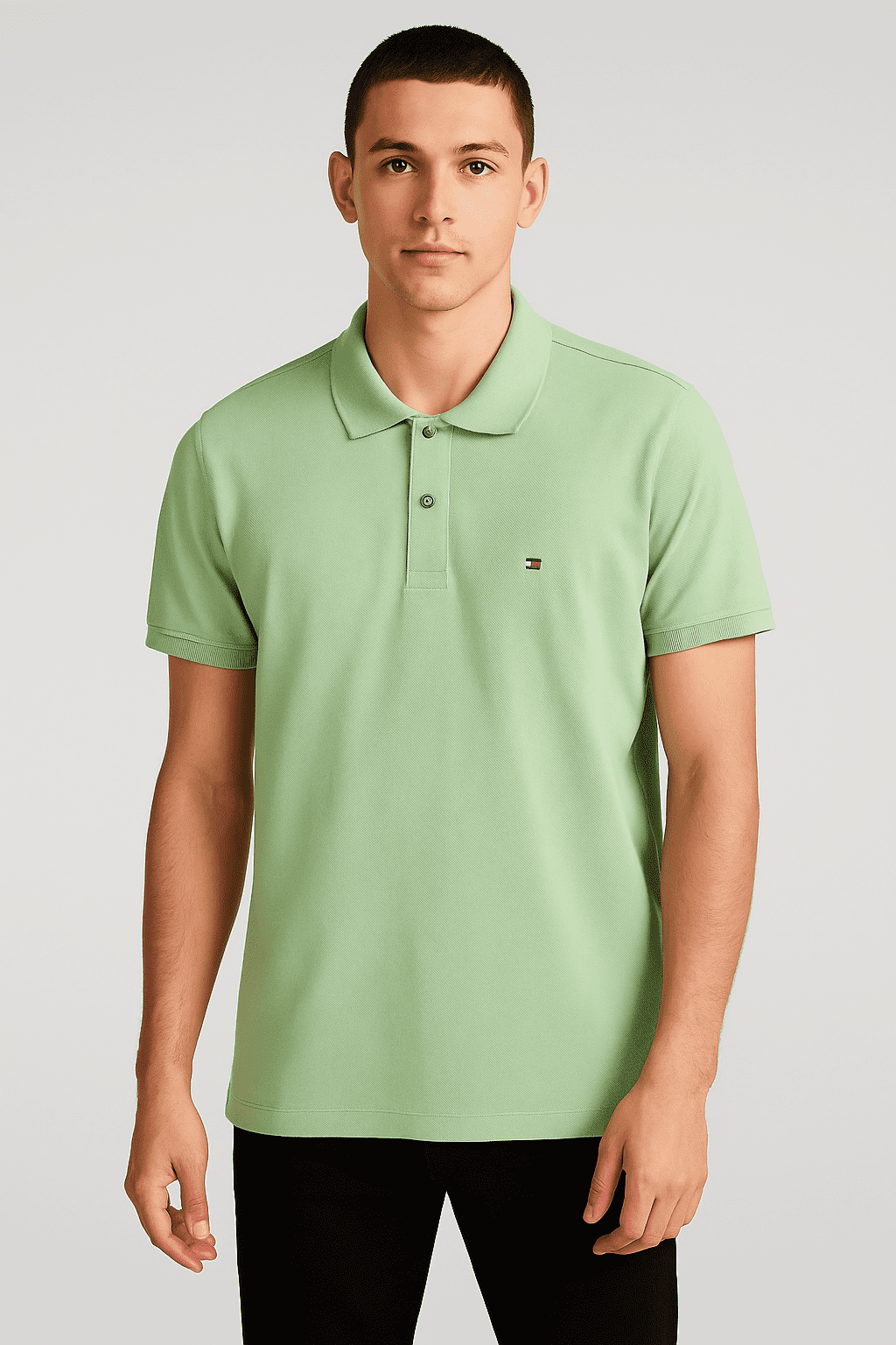 Camiseta Polo Tommy Hilfiger Verde Claro