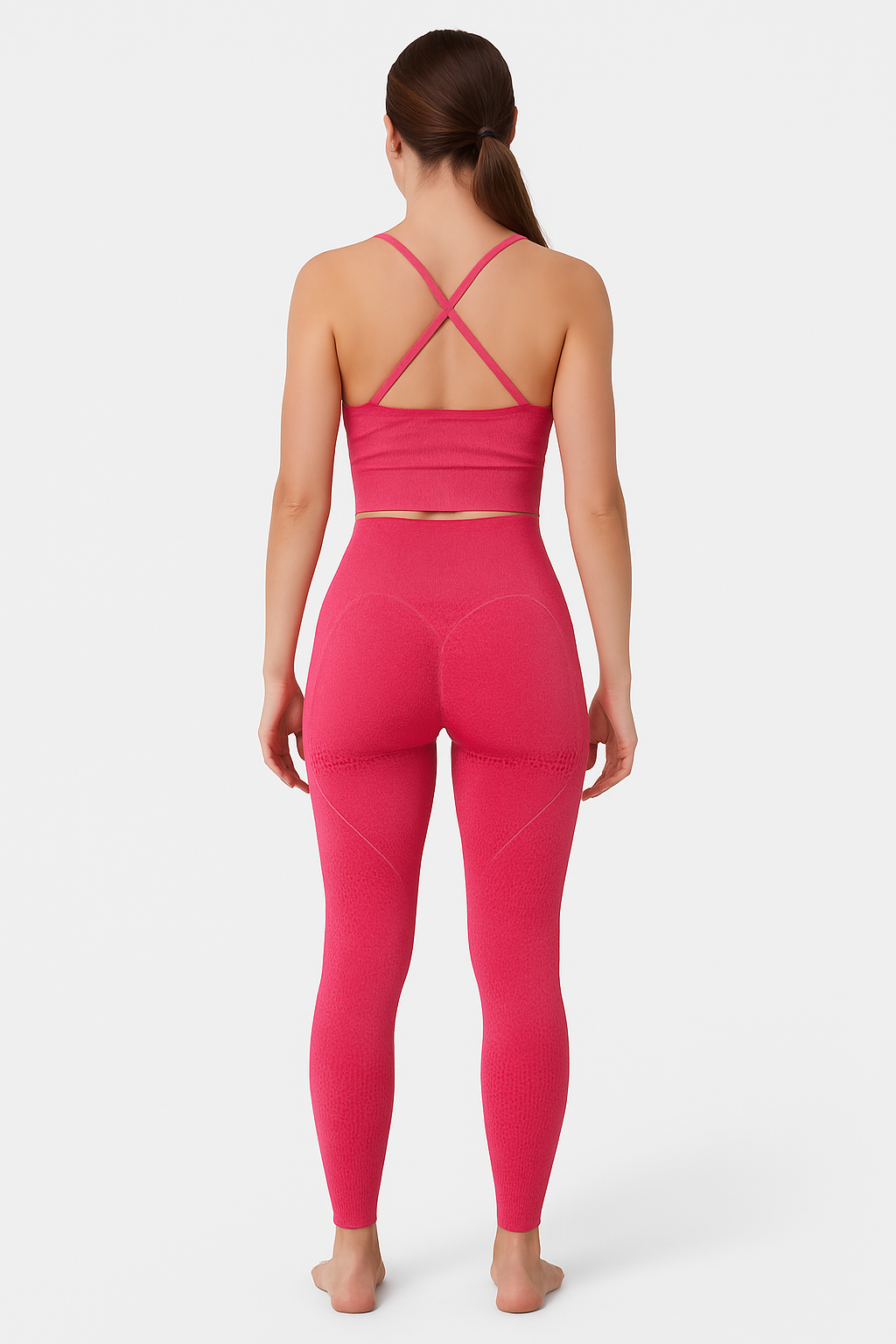 Conjunto JD Fitness De 3 Peças Rosa - Imagem 3