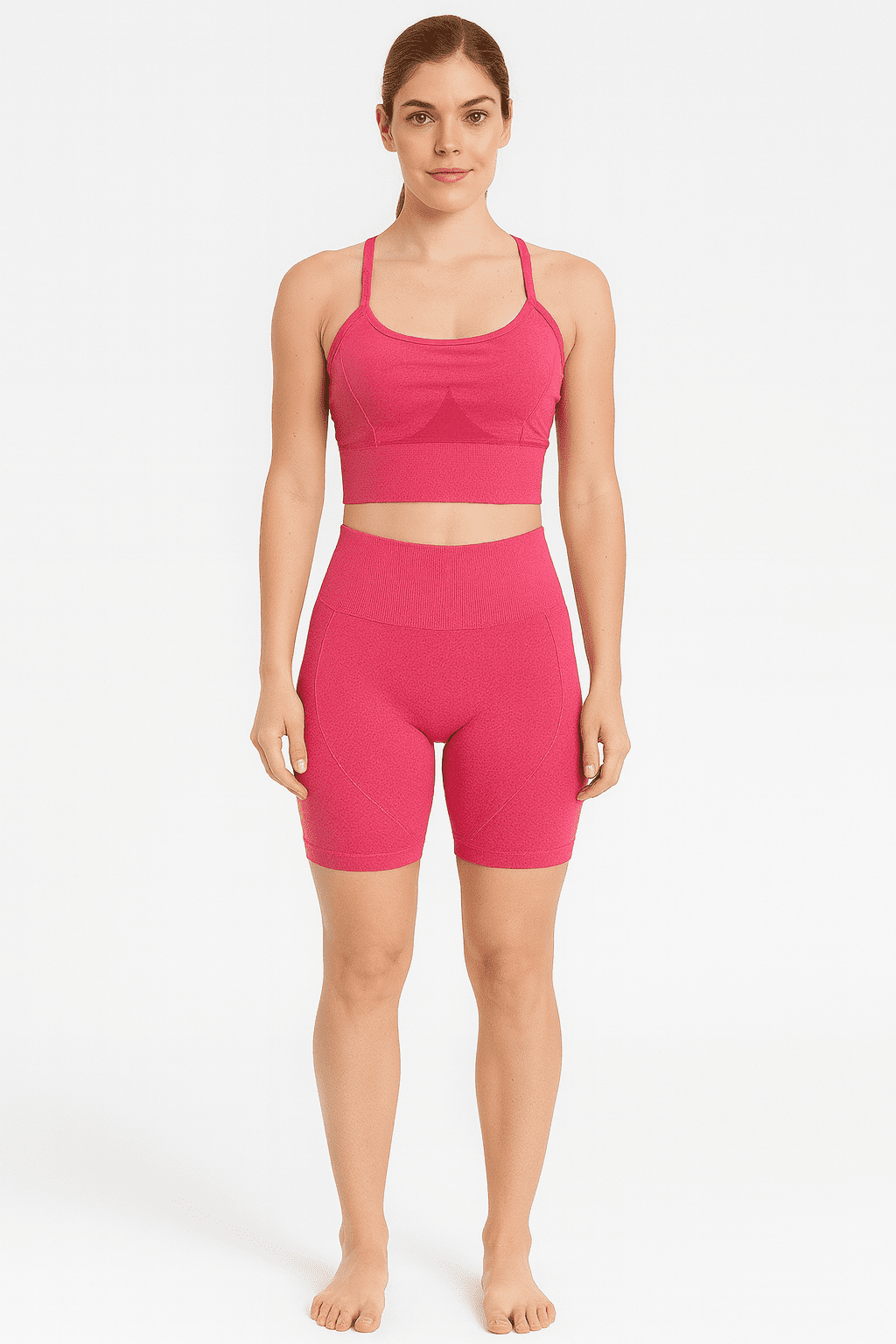 Conjunto JD Fitness De 3 Peças Rosa - Imagem 2