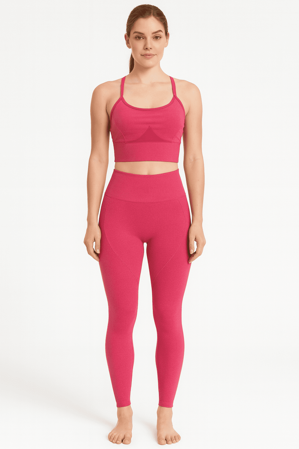 Conjunto JD Fitness De 3 Peças Rosa