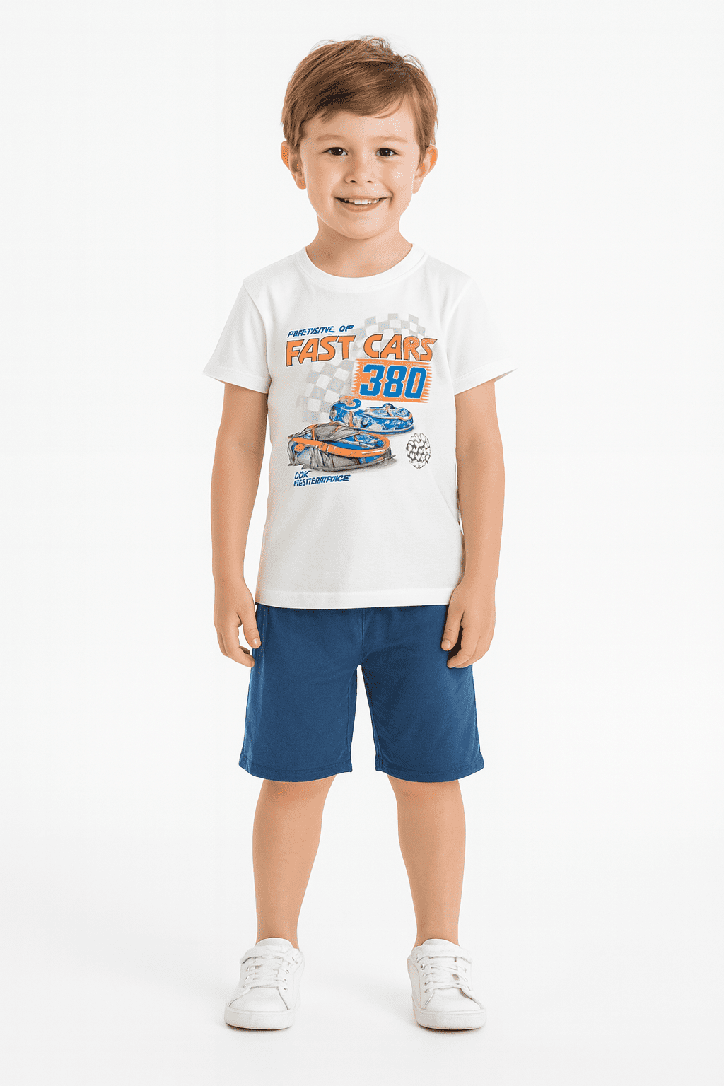 Conjunto Brandili Camiseta e Bermuda Moletinho