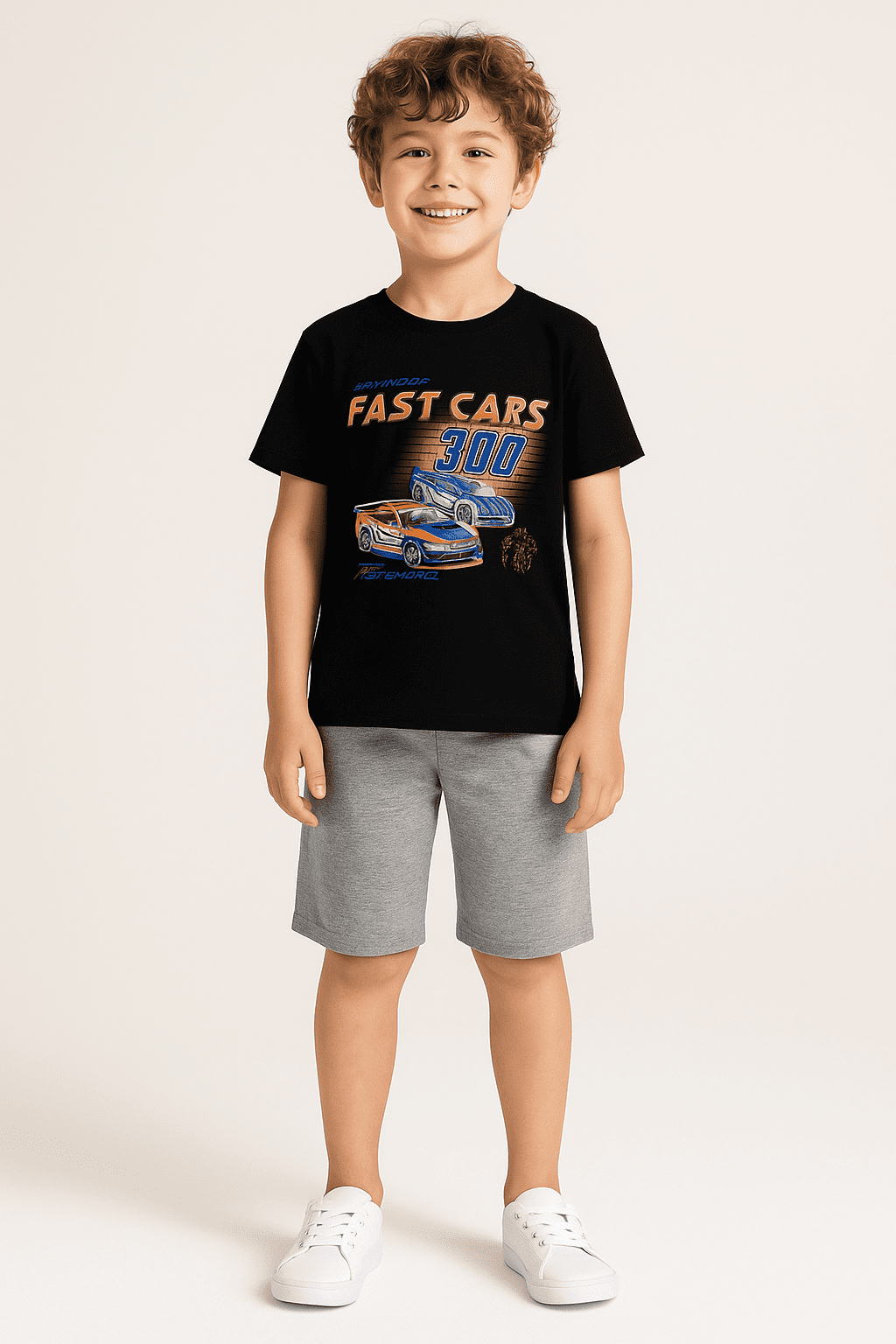 Conjunto Brandili Camiseta e Bermuda Moletinho