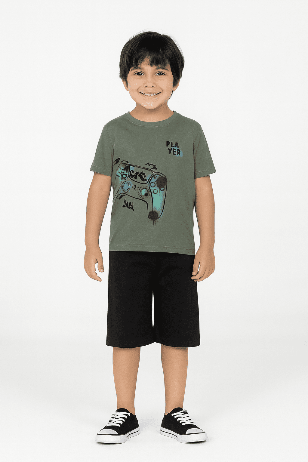 Conjunto Brandili Camiseta e Bermuda Moletinho