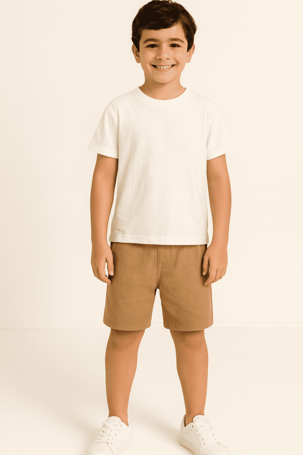 Conjunto Brandili Mundi Branco e Marrom