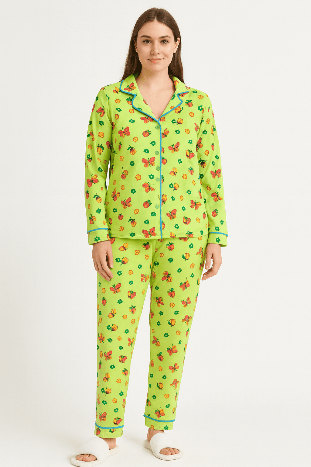 Pijama Modalle Estampado Verde