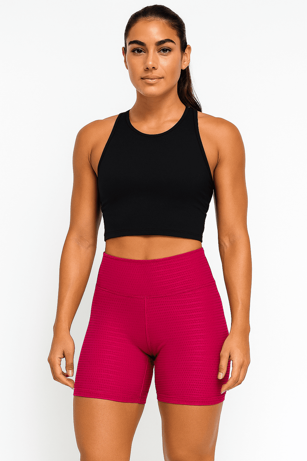 Short Fitness JD Fitness Textura Rosa