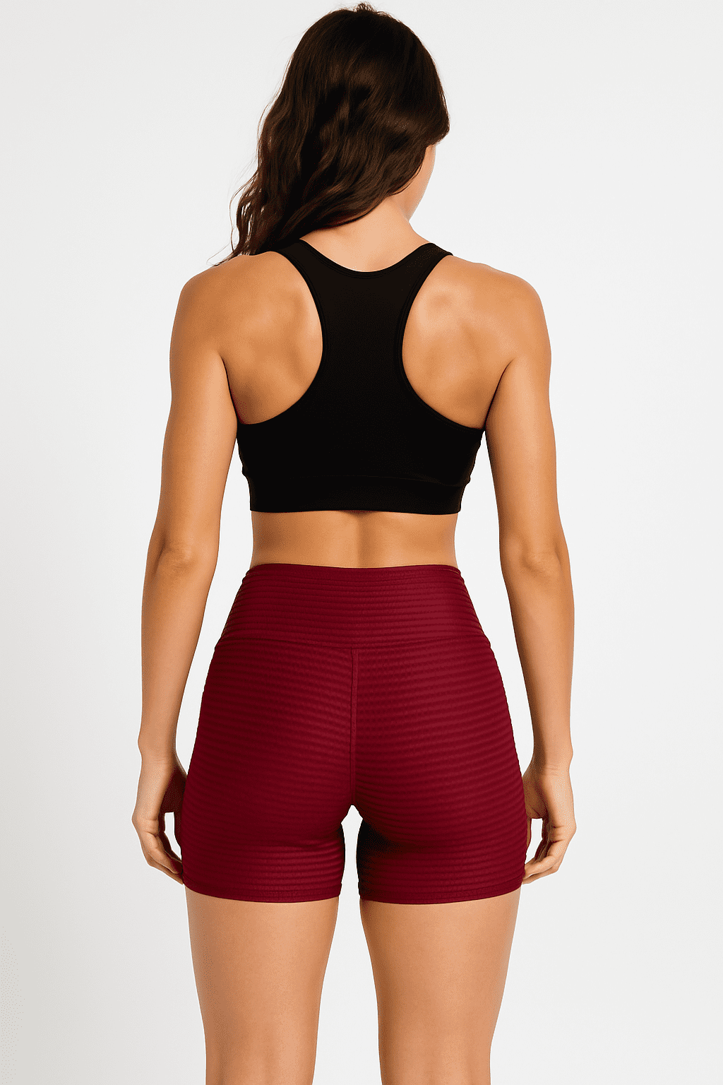 Short Fitness JD Fitness Textura Vinho - Imagem 2