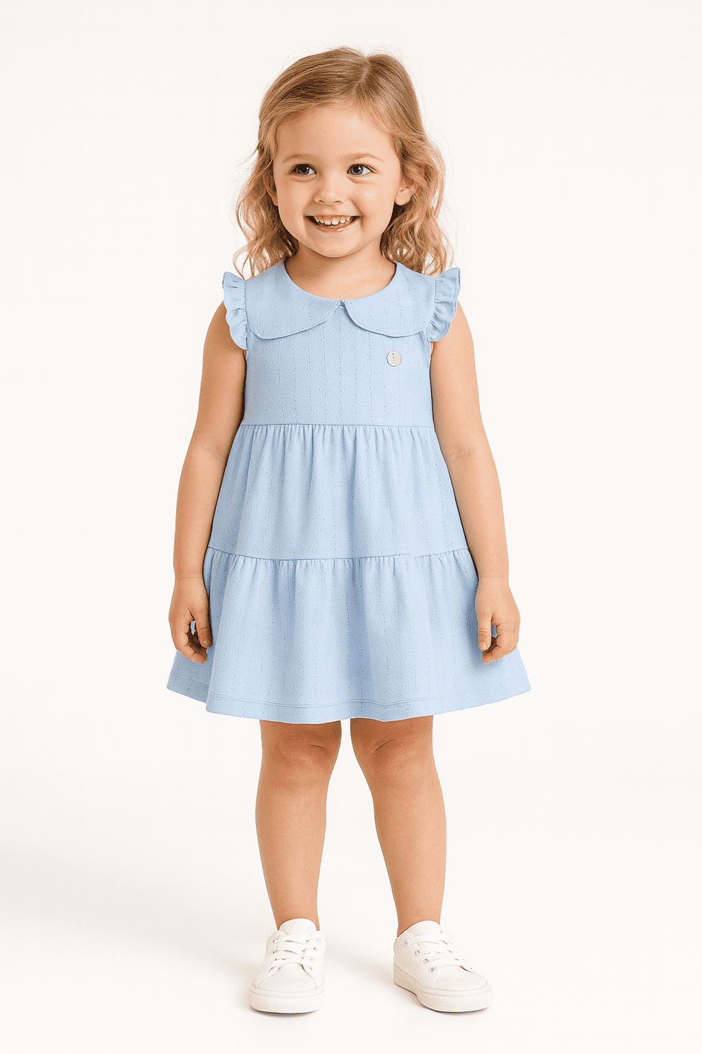 Vestido Brandili Mundi Azul Claro