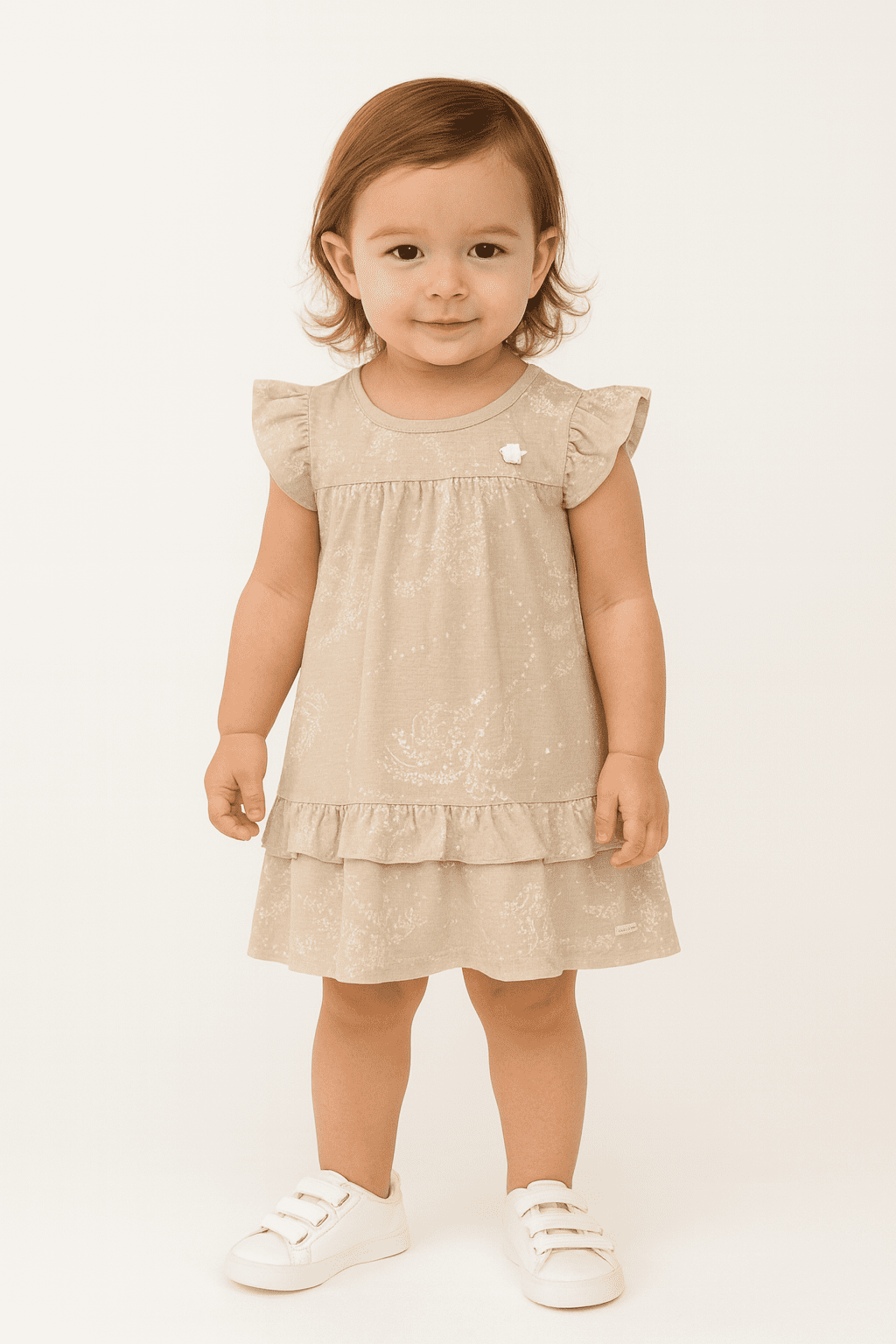 Vestido Brandili Bege