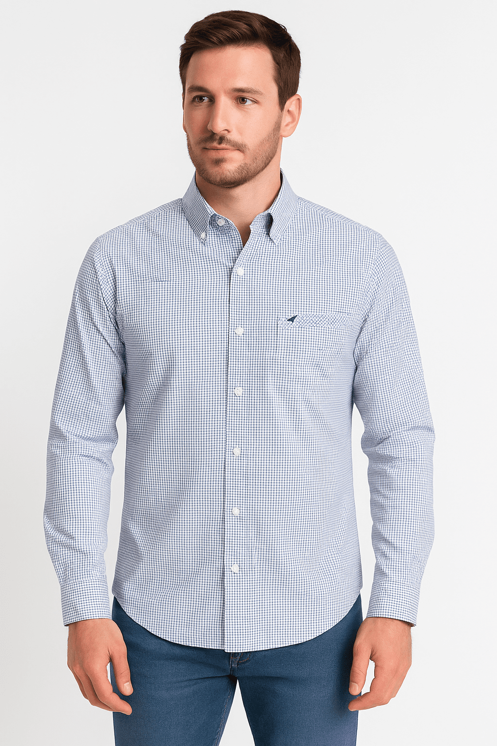 Camisa Manga Longa Com Bolso Wolpp