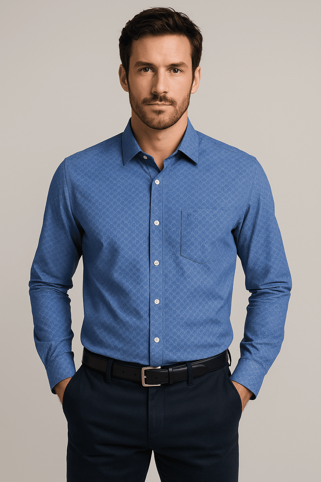 Camisa Manga Longa Com Bolso Wollp