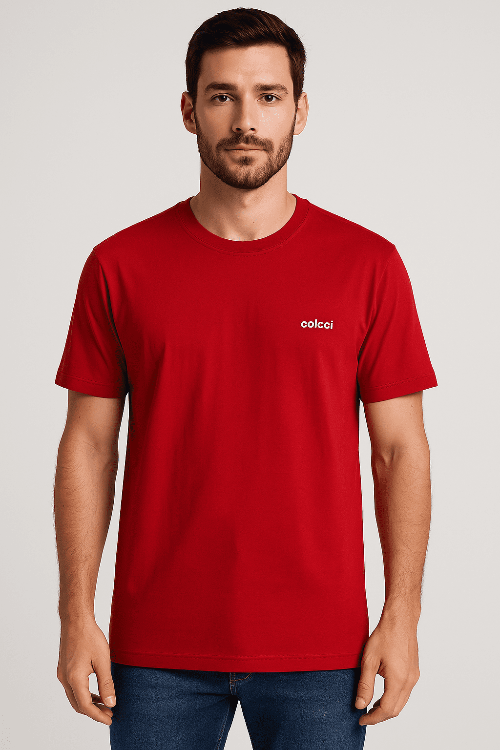 Camiseta Gola Lisa Colcci Vermelho